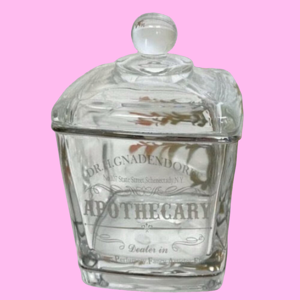 Vintage Parisian Style Hotel Balfour Apothecary Jar